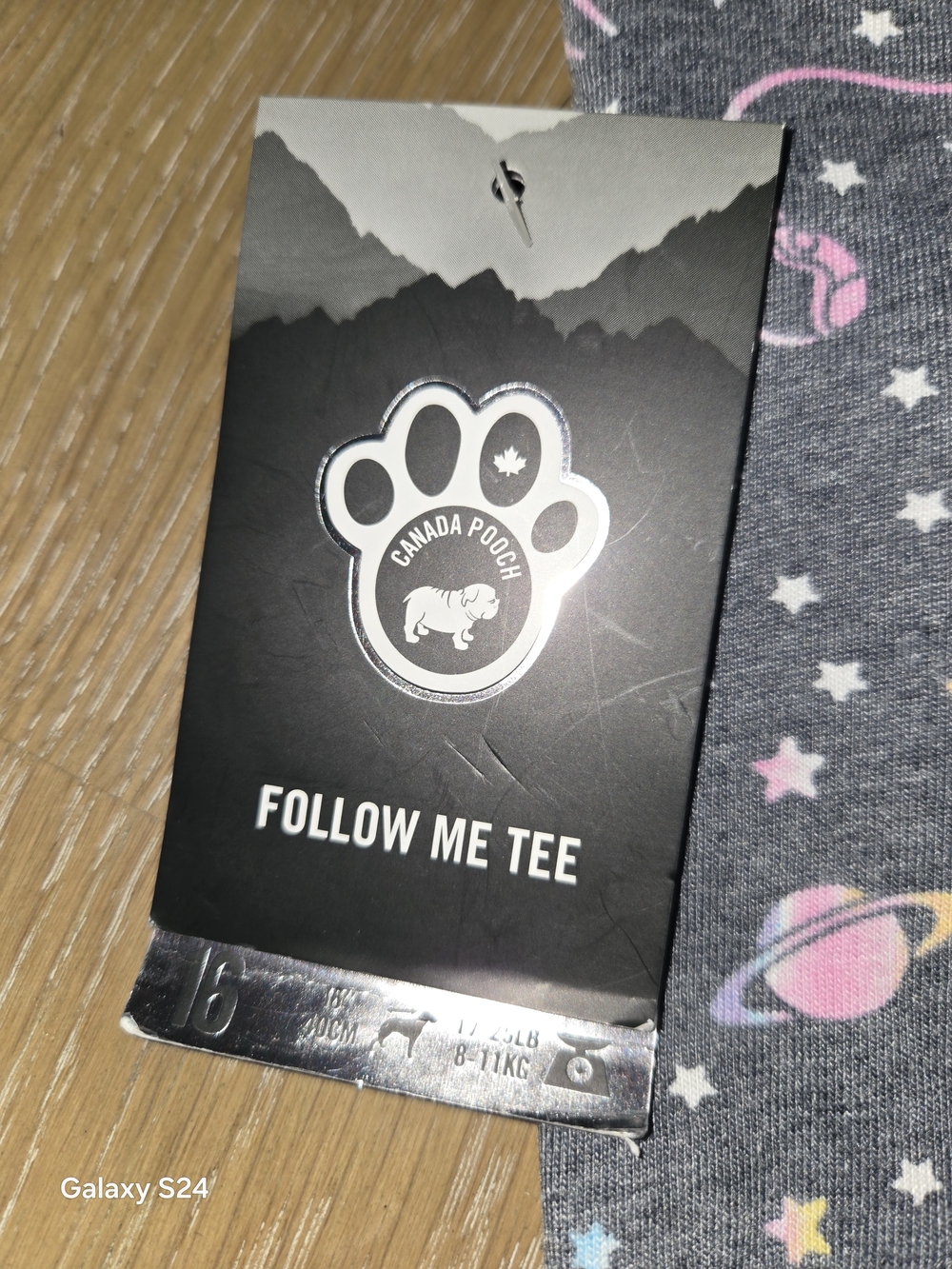 Canada Pooch Dog Follow Me Tee 16 Inch 17-25 Lbs New Cosmic - Picture 3 of 4